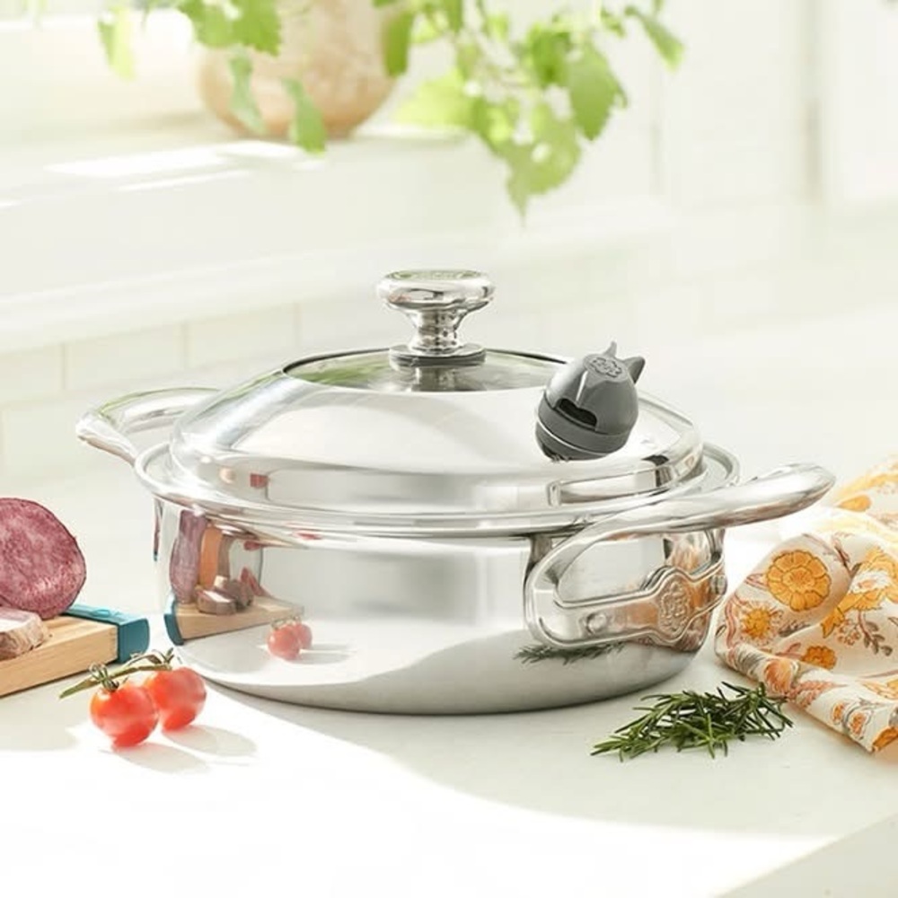2.5 QT. Stainless Steel Cookware with Lid